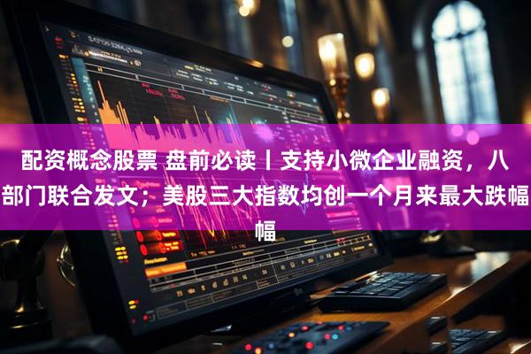 配资概念股票 盘前必读丨支持小微企业融资，八部门联合发文；美股三大指数均创一个月来最大跌幅